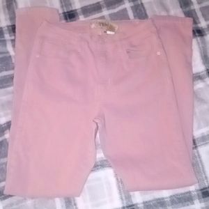 Woman's pink jeans